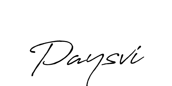 Make a beautiful signature design for name Paysvi. With this signature (Antro_Vectra_Bolder) style, you can create a handwritten signature for free. Paysvi signature style 7 images and pictures png