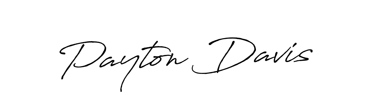 Make a beautiful signature design for name Payton Davis. With this signature (Antro_Vectra_Bolder) style, you can create a handwritten signature for free. Payton Davis signature style 7 images and pictures png