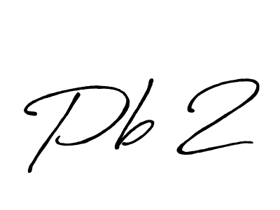 Make a beautiful signature design for name Pb 2. With this signature (Antro_Vectra_Bolder) style, you can create a handwritten signature for free. Pb 2 signature style 7 images and pictures png