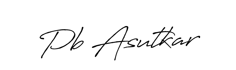 Antro_Vectra_Bolder is a professional signature style that is perfect for those who want to add a touch of class to their signature. It is also a great choice for those who want to make their signature more unique. Get Pb Asutkar name to fancy signature for free. Pb Asutkar signature style 7 images and pictures png
