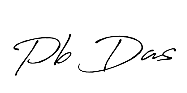 Design your own signature with our free online signature maker. With this signature software, you can create a handwritten (Antro_Vectra_Bolder) signature for name Pb Das. Pb Das signature style 7 images and pictures png