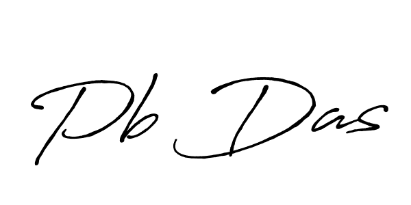 Design your own signature with our free online signature maker. With this signature software, you can create a handwritten (Antro_Vectra_Bolder) signature for name Pb Das. Pb Das signature style 7 images and pictures png