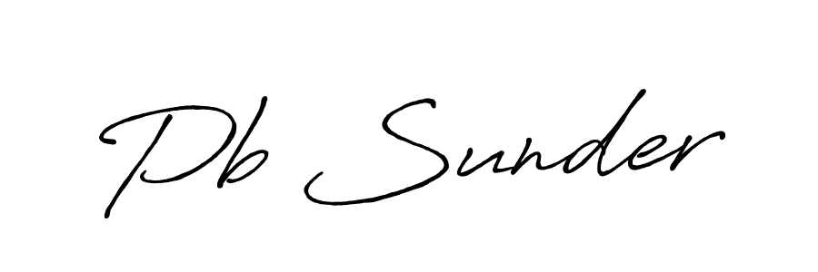 The best way (Antro_Vectra_Bolder) to make a short signature is to pick only two or three words in your name. The name Pb Sunder include a total of six letters. For converting this name. Pb Sunder signature style 7 images and pictures png