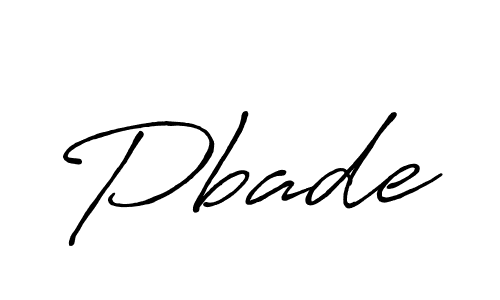 Make a beautiful signature design for name Pbade. With this signature (Antro_Vectra_Bolder) style, you can create a handwritten signature for free. Pbade signature style 7 images and pictures png