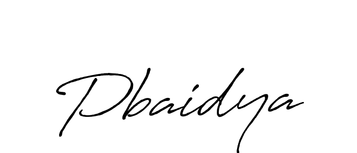 Pbaidya stylish signature style. Best Handwritten Sign (Antro_Vectra_Bolder) for my name. Handwritten Signature Collection Ideas for my name Pbaidya. Pbaidya signature style 7 images and pictures png