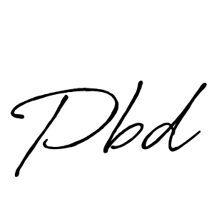 How to make Pbd signature? Antro_Vectra_Bolder is a professional autograph style. Create handwritten signature for Pbd name. Pbd signature style 7 images and pictures png