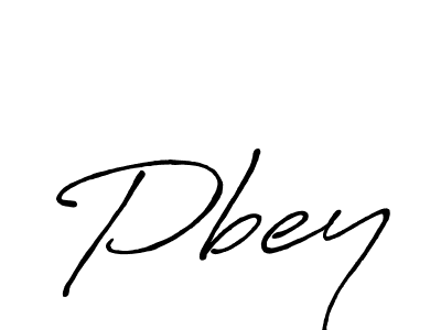 Similarly Antro_Vectra_Bolder is the best handwritten signature design. Signature creator online .You can use it as an online autograph creator for name Pbey. Pbey signature style 7 images and pictures png