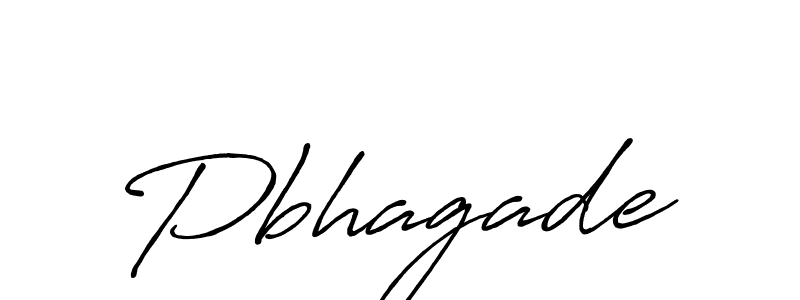 Use a signature maker to create a handwritten signature online. With this signature software, you can design (Antro_Vectra_Bolder) your own signature for name Pbhagade. Pbhagade signature style 7 images and pictures png