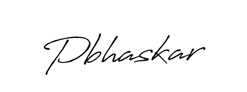 Pbhaskar stylish signature style. Best Handwritten Sign (Antro_Vectra_Bolder) for my name. Handwritten Signature Collection Ideas for my name Pbhaskar. Pbhaskar signature style 7 images and pictures png