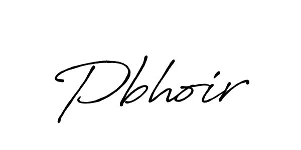 Create a beautiful signature design for name Pbhoir. With this signature (Antro_Vectra_Bolder) fonts, you can make a handwritten signature for free. Pbhoir signature style 7 images and pictures png