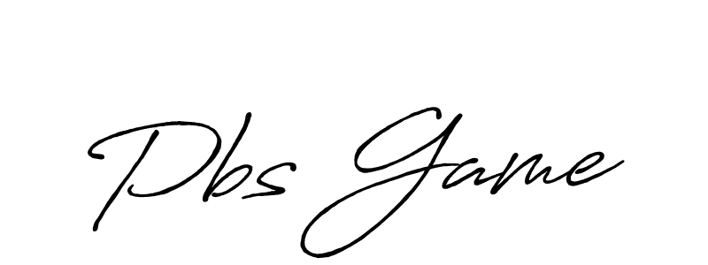 Make a beautiful signature design for name Pbs Game. With this signature (Antro_Vectra_Bolder) style, you can create a handwritten signature for free. Pbs Game signature style 7 images and pictures png