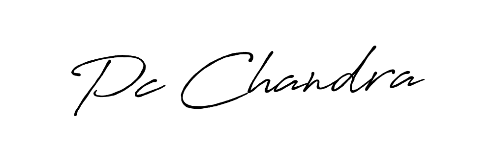 You should practise on your own different ways (Antro_Vectra_Bolder) to write your name (Pc Chandra) in signature. don't let someone else do it for you. Pc Chandra signature style 7 images and pictures png