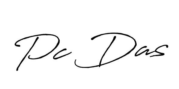 Use a signature maker to create a handwritten signature online. With this signature software, you can design (Antro_Vectra_Bolder) your own signature for name Pc Das. Pc Das signature style 7 images and pictures png