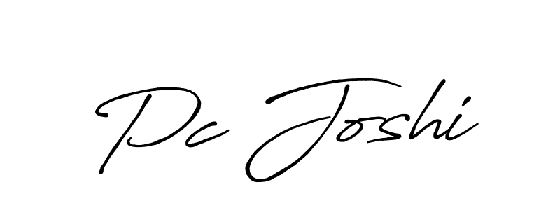 Also we have Pc Joshi name is the best signature style. Create professional handwritten signature collection using Antro_Vectra_Bolder autograph style. Pc Joshi signature style 7 images and pictures png