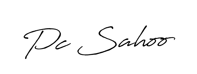 Also we have Pc Sahoo name is the best signature style. Create professional handwritten signature collection using Antro_Vectra_Bolder autograph style. Pc Sahoo signature style 7 images and pictures png