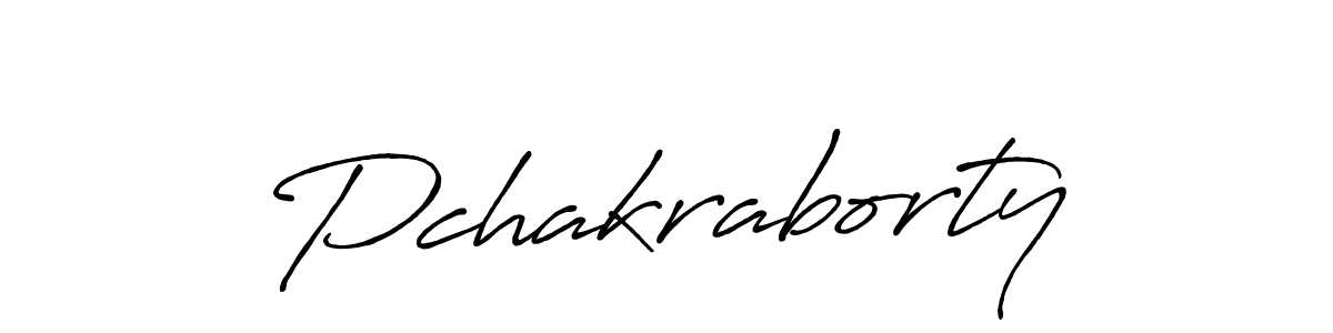 Pchakraborty stylish signature style. Best Handwritten Sign (Antro_Vectra_Bolder) for my name. Handwritten Signature Collection Ideas for my name Pchakraborty. Pchakraborty signature style 7 images and pictures png