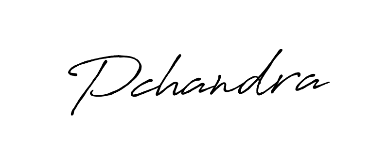 Design your own signature with our free online signature maker. With this signature software, you can create a handwritten (Antro_Vectra_Bolder) signature for name Pchandra. Pchandra signature style 7 images and pictures png