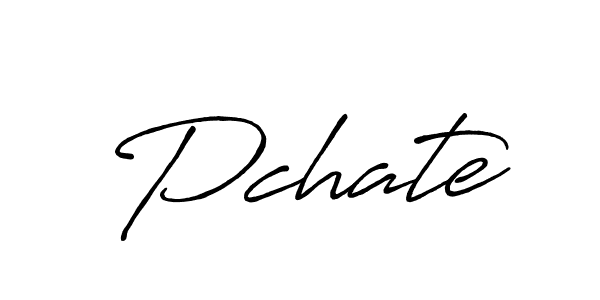 How to make Pchate name signature. Use Antro_Vectra_Bolder style for creating short signs online. This is the latest handwritten sign. Pchate signature style 7 images and pictures png