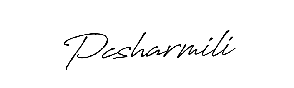 Make a beautiful signature design for name Pcsharmili. Use this online signature maker to create a handwritten signature for free. Pcsharmili signature style 7 images and pictures png