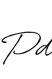 Make a beautiful signature design for name Pd. With this signature (Antro_Vectra_Bolder) style, you can create a handwritten signature for free. Pd signature style 7 images and pictures png