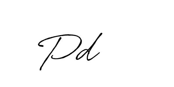 Similarly Antro_Vectra_Bolder is the best handwritten signature design. Signature creator online .You can use it as an online autograph creator for name Pd    . Pd     signature style 7 images and pictures png