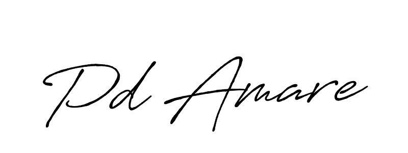 Design your own signature with our free online signature maker. With this signature software, you can create a handwritten (Antro_Vectra_Bolder) signature for name Pd Amare. Pd Amare signature style 7 images and pictures png