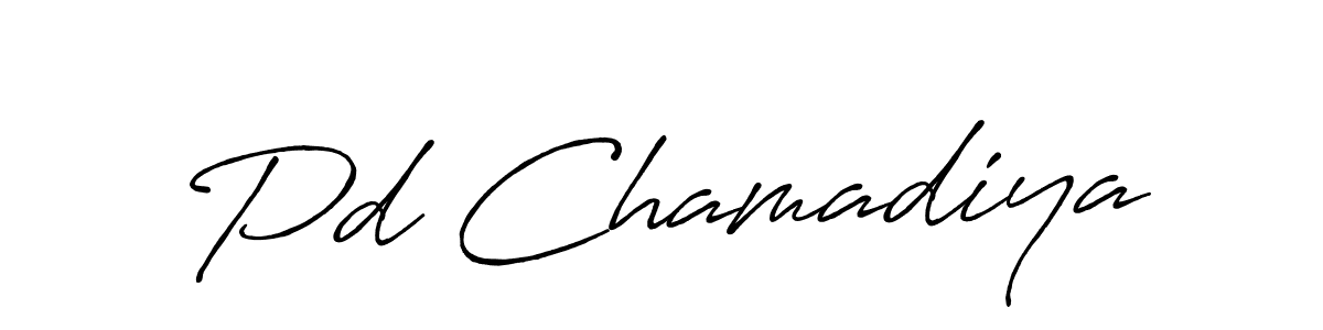 How to Draw Pd Chamadiya signature style? Antro_Vectra_Bolder is a latest design signature styles for name Pd Chamadiya. Pd Chamadiya signature style 7 images and pictures png