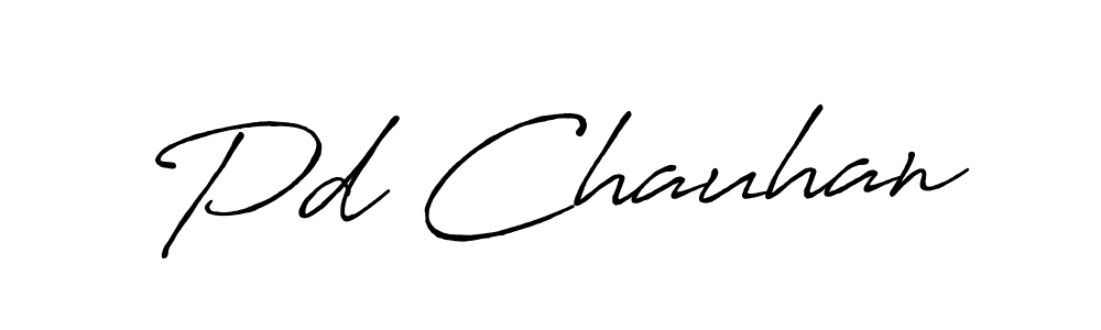 Design your own signature with our free online signature maker. With this signature software, you can create a handwritten (Antro_Vectra_Bolder) signature for name Pd Chauhan. Pd Chauhan signature style 7 images and pictures png