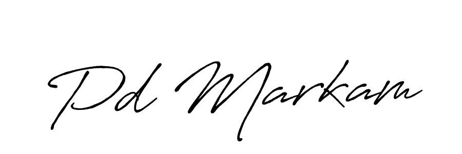 Design your own signature with our free online signature maker. With this signature software, you can create a handwritten (Antro_Vectra_Bolder) signature for name Pd Markam. Pd Markam signature style 7 images and pictures png