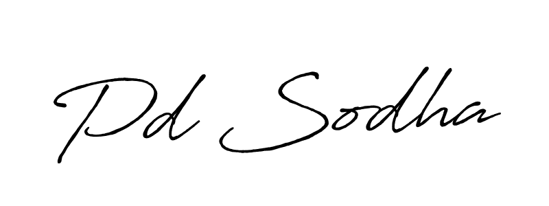 Antro_Vectra_Bolder is a professional signature style that is perfect for those who want to add a touch of class to their signature. It is also a great choice for those who want to make their signature more unique. Get Pd Sodha name to fancy signature for free. Pd Sodha signature style 7 images and pictures png