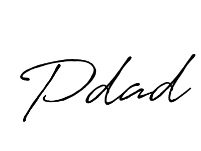 Make a beautiful signature design for name Pdad. With this signature (Antro_Vectra_Bolder) style, you can create a handwritten signature for free. Pdad signature style 7 images and pictures png