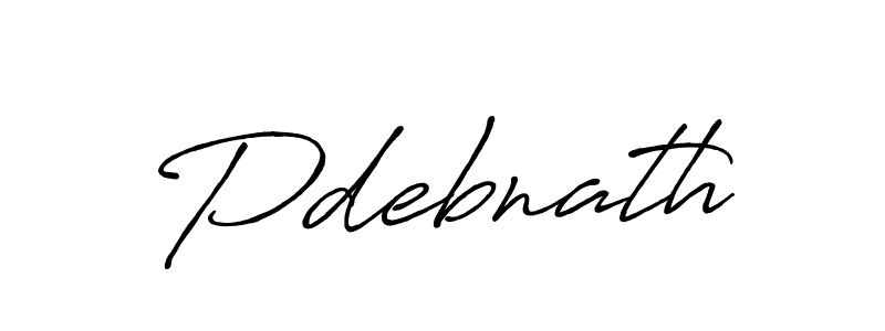 Create a beautiful signature design for name Pdebnath. With this signature (Antro_Vectra_Bolder) fonts, you can make a handwritten signature for free. Pdebnath signature style 7 images and pictures png