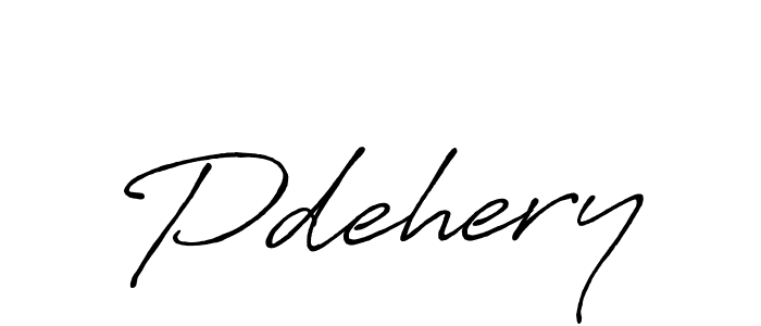 Make a beautiful signature design for name Pdehery. With this signature (Antro_Vectra_Bolder) style, you can create a handwritten signature for free. Pdehery signature style 7 images and pictures png