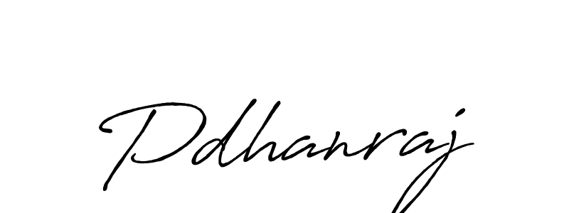 Pdhanraj stylish signature style. Best Handwritten Sign (Antro_Vectra_Bolder) for my name. Handwritten Signature Collection Ideas for my name Pdhanraj. Pdhanraj signature style 7 images and pictures png