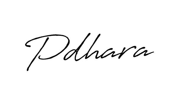 Create a beautiful signature design for name Pdhara. With this signature (Antro_Vectra_Bolder) fonts, you can make a handwritten signature for free. Pdhara signature style 7 images and pictures png