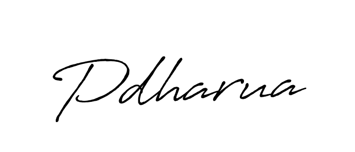 How to make Pdharua name signature. Use Antro_Vectra_Bolder style for creating short signs online. This is the latest handwritten sign. Pdharua signature style 7 images and pictures png