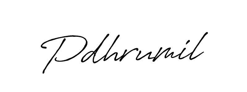 Make a short Pdhrumil signature style. Manage your documents anywhere anytime using Antro_Vectra_Bolder. Create and add eSignatures, submit forms, share and send files easily. Pdhrumil signature style 7 images and pictures png