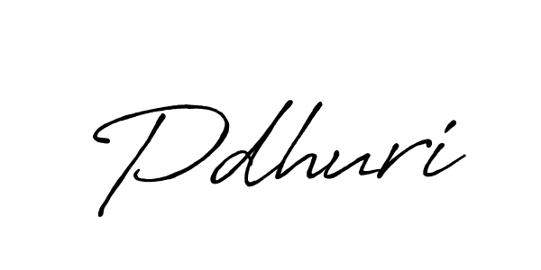 You should practise on your own different ways (Antro_Vectra_Bolder) to write your name (Pdhuri) in signature. don't let someone else do it for you. Pdhuri signature style 7 images and pictures png