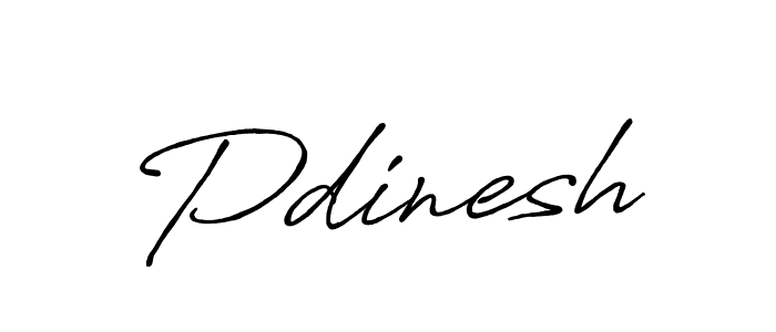 How to make Pdinesh name signature. Use Antro_Vectra_Bolder style for creating short signs online. This is the latest handwritten sign. Pdinesh signature style 7 images and pictures png