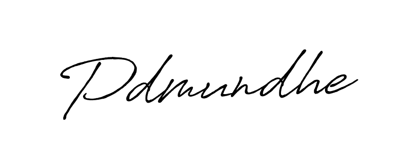 Pdmundhe stylish signature style. Best Handwritten Sign (Antro_Vectra_Bolder) for my name. Handwritten Signature Collection Ideas for my name Pdmundhe. Pdmundhe signature style 7 images and pictures png