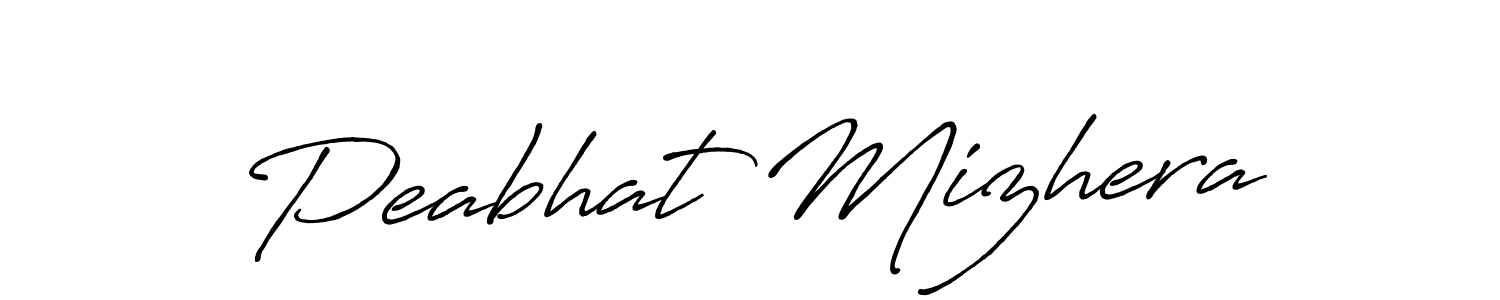 Use a signature maker to create a handwritten signature online. With this signature software, you can design (Antro_Vectra_Bolder) your own signature for name Peabhat Mizhera. Peabhat Mizhera signature style 7 images and pictures png