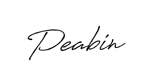 How to make Peabin signature? Antro_Vectra_Bolder is a professional autograph style. Create handwritten signature for Peabin name. Peabin signature style 7 images and pictures png