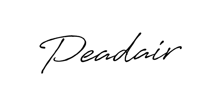 Design your own signature with our free online signature maker. With this signature software, you can create a handwritten (Antro_Vectra_Bolder) signature for name Peadair. Peadair signature style 7 images and pictures png
