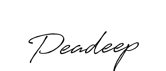 Design your own signature with our free online signature maker. With this signature software, you can create a handwritten (Antro_Vectra_Bolder) signature for name Peadeep. Peadeep signature style 7 images and pictures png