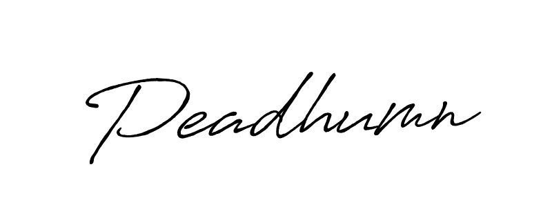 Use a signature maker to create a handwritten signature online. With this signature software, you can design (Antro_Vectra_Bolder) your own signature for name Peadhumn. Peadhumn signature style 7 images and pictures png