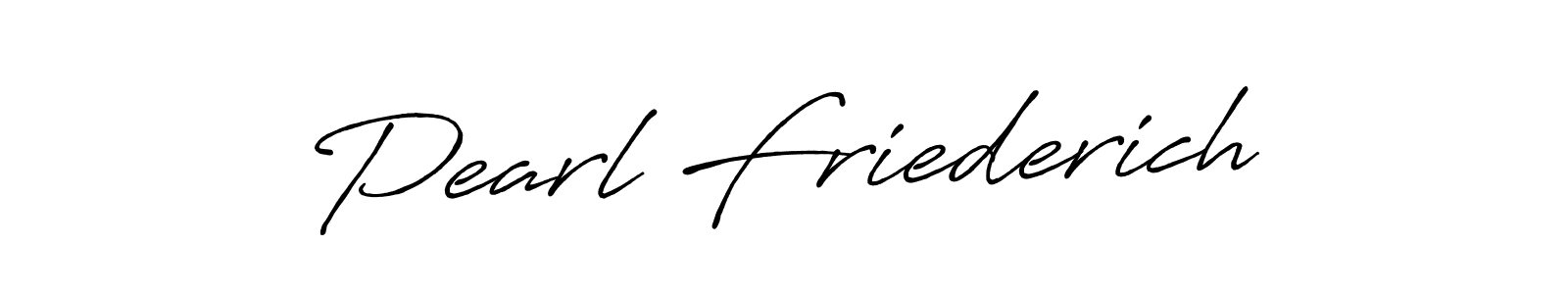 Make a beautiful signature design for name Pearl Friederich. With this signature (Antro_Vectra_Bolder) style, you can create a handwritten signature for free. Pearl Friederich signature style 7 images and pictures png