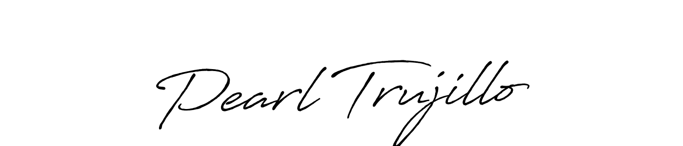 You should practise on your own different ways (Antro_Vectra_Bolder) to write your name (Pearl Trujillo) in signature. don't let someone else do it for you. Pearl Trujillo signature style 7 images and pictures png