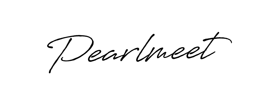 How to make Pearlmeet name signature. Use Antro_Vectra_Bolder style for creating short signs online. This is the latest handwritten sign. Pearlmeet signature style 7 images and pictures png