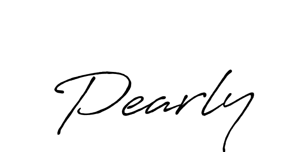 How to make Pearly name signature. Use Antro_Vectra_Bolder style for creating short signs online. This is the latest handwritten sign. Pearly signature style 7 images and pictures png