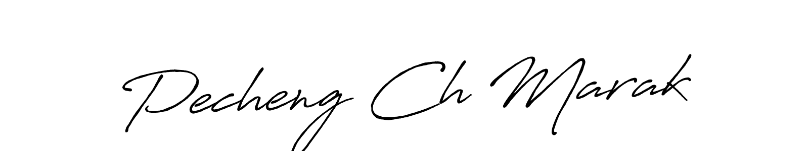 Make a beautiful signature design for name Pecheng Ch Marak. With this signature (Antro_Vectra_Bolder) style, you can create a handwritten signature for free. Pecheng Ch Marak signature style 7 images and pictures png